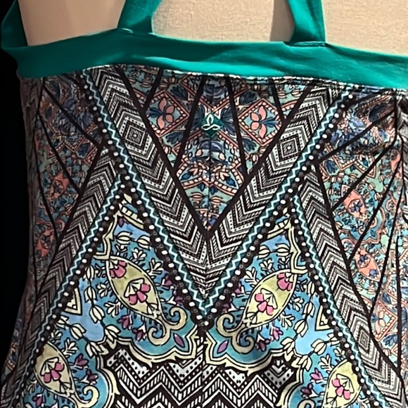 Summer ☀️Prana Multicolor Patterned Dress - Picture 9 of 14